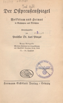 Der Ostpreussenspiegel : Volkstum und Heimat in Geschichten und Gedichten