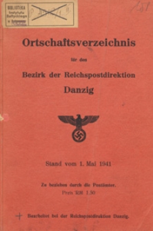 Ortschaftsverzeichnis für den Bezirk der Reichspostdirektion Danzig