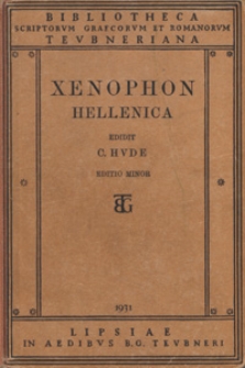 Xenofōntos Ellīnika = Xenophontis Historia Graeca