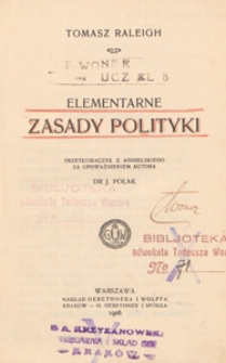 Elementarne zasady polityki