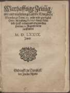 Warhafftige Zeitu[n]g, wie vnd wasserley gestalt die K&ouml;nigliche Mayestat zu Polen, etc. vnser aller gnedigster Herr, die vestung Polotzko durch G&ouml;ttliche h&uuml;lff er&ouml;bert vnd eingenom[m]en hat den 30. Augusti dieses lauffenden M. D. LXXIX. Jares