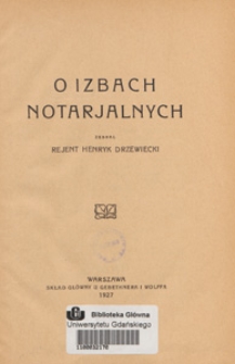 O izbach notarjalnych