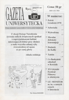 Gazeta Uniwersytecka, 1995, nr 9 (41)