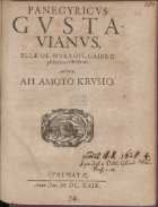 Panegyricvs Gvstavianvs, Eliae De Nvkrois, Cribro philyrino cribellatus