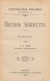 Hryhor serdeczny : powieść. Cz. 2