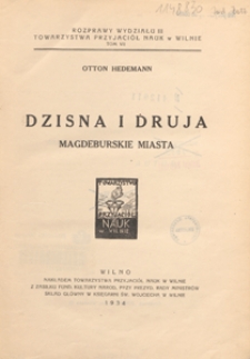 Dzisna i Druja magdeburskie miasta
