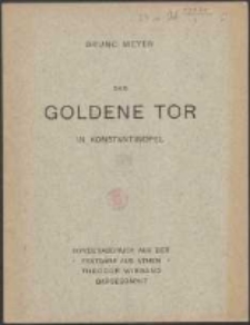Das Goldene Tor in Konstantinopel
