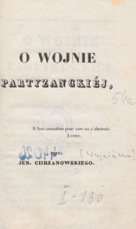 O wojnie partyzanckiej