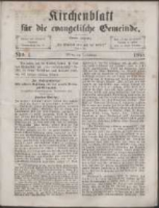 Kirchenblatt für die Evangelische Gemeinde Insbesondere der Provinz Preußen 1865