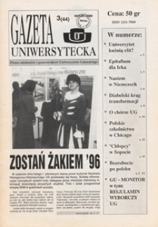 Gazeta Uniwersytecka, 1996, nr 3 (44)