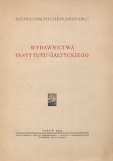 Wydawnictwa Instytutu Bałtyckiego