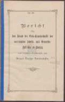 Bericht &uuml;ber den Stand der Orts-Krankenkasse der vereinigten Fabrik- und Gewerbe Betriebe in Danzig nach 3-j&auml;hriger Angeh&ouml;rigkeit zum Verband Danziger Krankenkassen