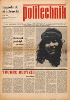 Tygodnik studencki "Politechnik", 1969, nr 12 (435)