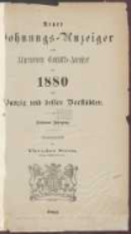 Neuer Wohnungs-Anzeiger nebst Allgem[eine] Geschäfts-Anzeiger von Danzig und den Vorstädten für [...] 1880/1
