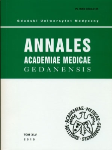 Annales Academiae Medicae Gedanensis, 2015, t. 45