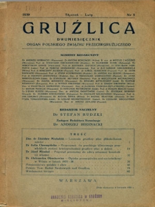 Gruźlica : organ Związku Przeciwgruźliczego, 1939, R.14, nr 1-3