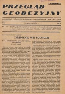 Przegląd Geodezyjny : czasopismo poświęcone miernictwu i zagadnieniom z nim związanym 1946 R. 2 nr 5