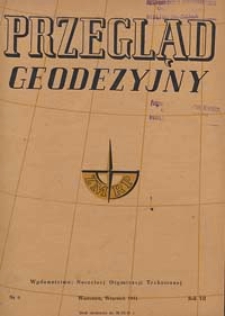 Przegląd Geodezyjny : czasopismo poświęcone miernictwu i zagadnieniom z nim związanym 1951 r. 7 nr 9