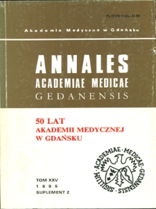 Annales Academiae Medicae Gedanensis, 1995, supl. 2