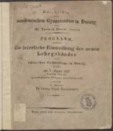 Geschichte des academischen Gymnasiums in Danzig in ihren Hauptzügen dargestellt