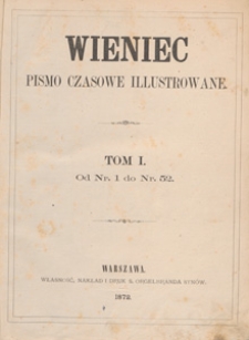 Wieniec : pismo czasowe ilustrowane. R. 1, 1872, nr 15