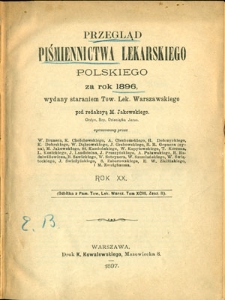 Przegląd Piśmiennictwa Lekarskiego Polskiego za Rok 1986