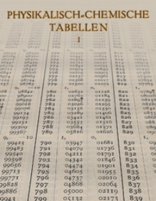 Landolt-Börnstein physikalisch-chemische Tabellen : in zwei Bänden. Bd. 1