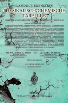 Landolt-Börnstein physikalisch-chemische Tabellen : in zwei Bänden. Bd. 2