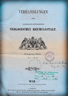 Verhandlungen der Geologischen Bundesanstalt Jg. 1869 Nr 1-18