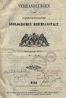 Verhandlungen der Geologischen Bundesanstalt Jg. 1870 Nr 2-18