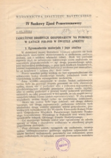 Zadłużenie drobnych gospodarstw na Pomorzu w latach 1931-1933 w świetle ankiety