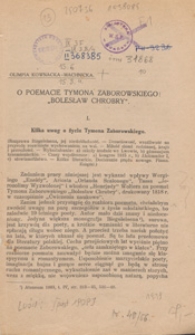 O poemacie Tymona Zaborowskiego "Bolesław Chrobry"