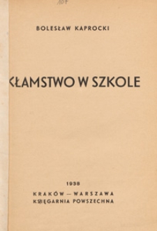 Kłamstwo w szkole