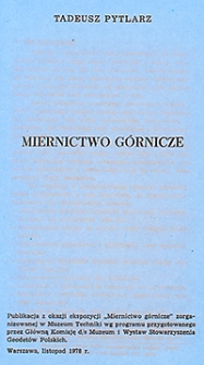 Miernictwo górnicze