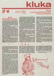 Kluka : gazeta Uczelnianego Parlamentu SZSP Politechniki Gdańskiej, II 1978