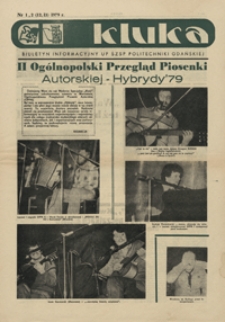 Kluka : biuletyn informacyjny UP SZSP Politechniki Gdańskiej, 1979, nr 1, 2 (12, 13)