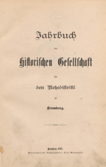 Jahrbuch der Historischen Gesellschaft für den Netzedistrikt zu Bromberg, 1897