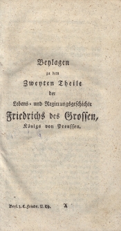 Lebens und Regierungs - Geschichte Friedrichs des andern Konigs in Preussen, T.4