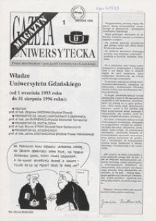 Gazeta Uniwersytecka Magazyn, 1993, nr 1