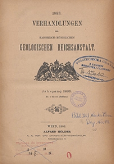 Verhandlungen der Geologischen Bundesanstalt Jg. 1883 Nr 1-18