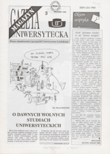 Gazeta Uniwersytecka Magazyn, 1994, nr 3