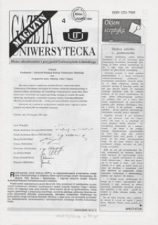 Gazeta Uniwersytecka Magazyn, 1994, nr 4