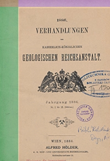 Verhandlungen der Geologischen Bundesanstalt Jg. 1886 Nr 1-18