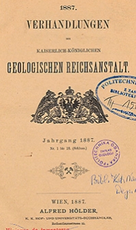Verhandlungen der Geologischen Bundesanstalt Jg.1887 Nr 1-18