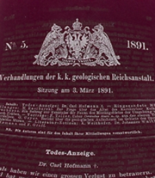 Verhandlungen der Geologischen Bundesanstalt Jg. 1891 Nr 1-18