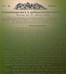Verhandlungen der Geologischen Bundesanstalt Jg. 1892 Nr 1-18