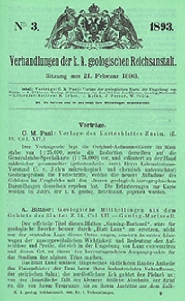 Verhandlungen der Geologischen Bundesanstalt Jg. 1893 Nr 1-18
