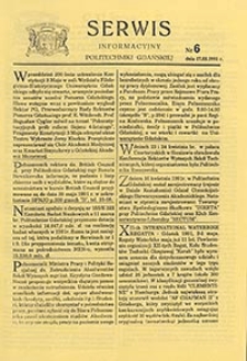 Serwis informacyjny Politechniki Gdańskiej, Nr 6, dnia: 17.05.1991
