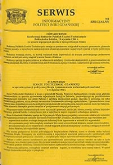 Serwis informacyjny Politechniki Gdańskiej, Nr specjalny, [1996]