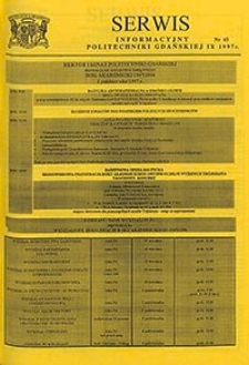 Serwis informacyjny Politechniki Gdańskiej, Nr 65, wrzesień 1997